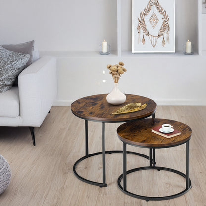 Sada dvou stolků loft Galen Small Rustic
