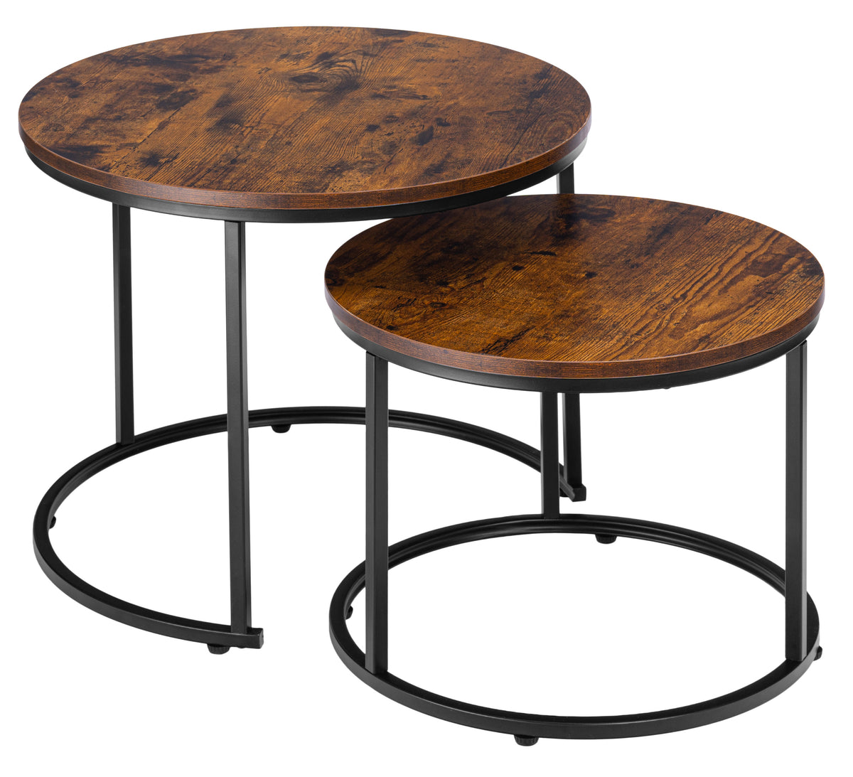 Sada dvou stolků loft Galen Small Rustic