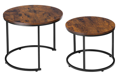 Sada dvou stolků loft Galen Small Rustic