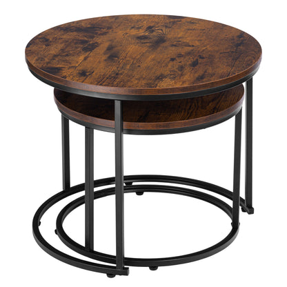 Sada dvou stolků loft Galen Small Rustic
