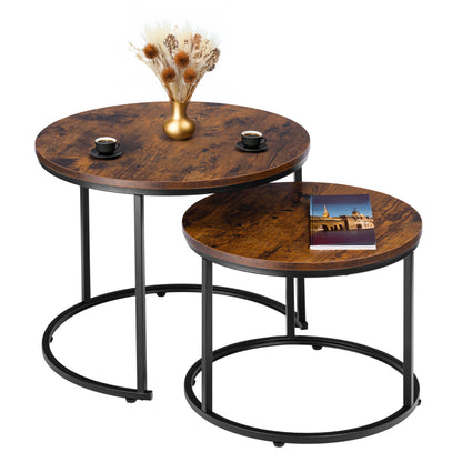Sada dvou stolků loft Galen Small Rustic