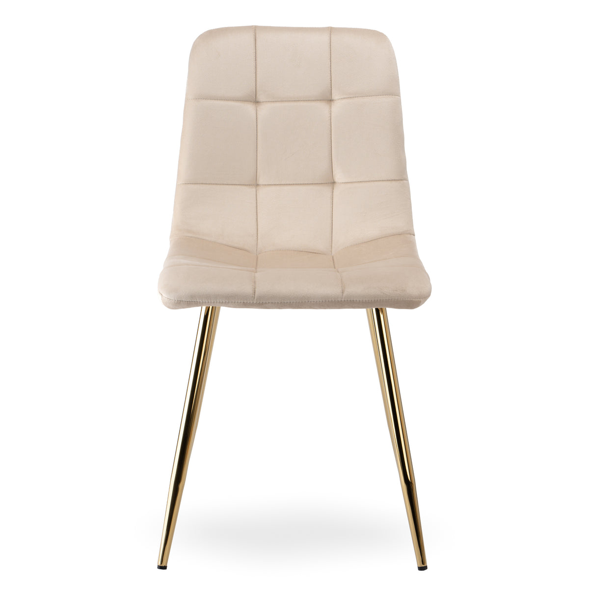 Židle DENVER Velvet Gold béžové
