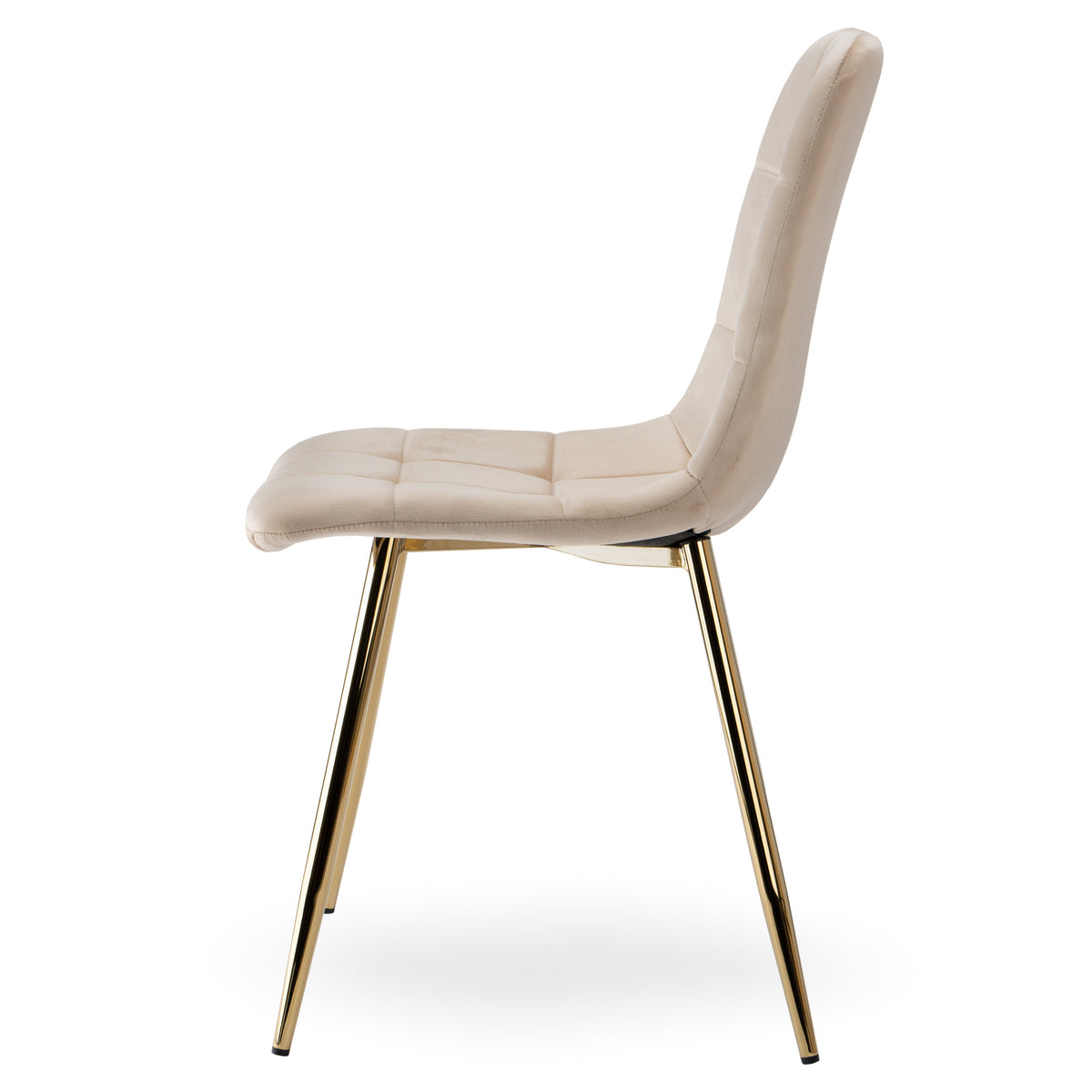 Židle DENVER Velvet Gold béžové