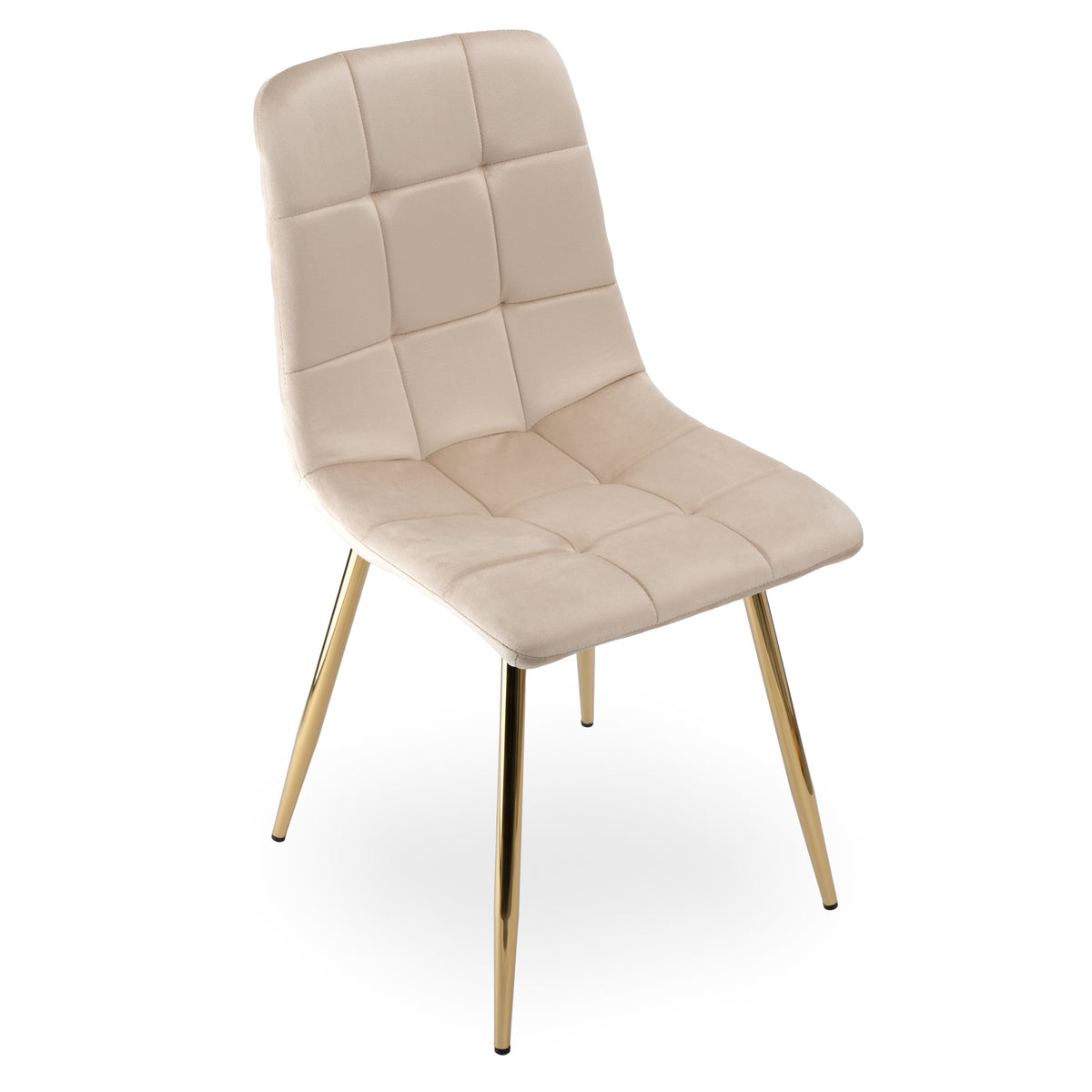 Židle DENVER Velvet Gold béžové