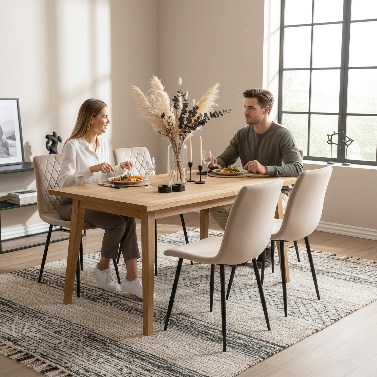 Čalouněná židle Dexter béžové velvet