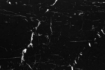 Kulatý stolek PARIS BLACK DTW 80 cm mramor černý