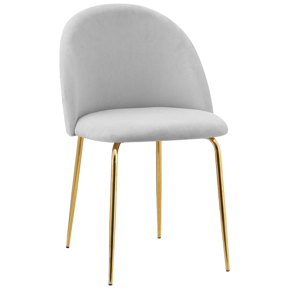 Sametová židle Fargo Gold Velvet šedé