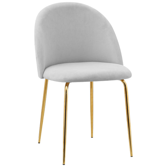 Sametová židle Fargo Gold Velvet šedé