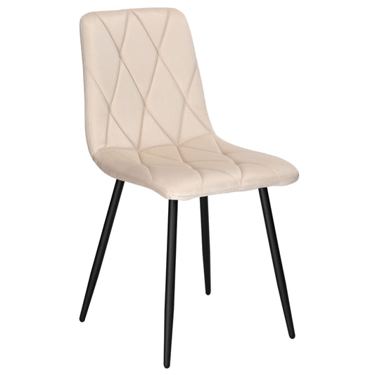 Sametová židle čalouněná Madison Velvet béžové