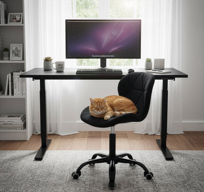 Kancelářské křeslo na kolečkách Spiner Black černý velvet