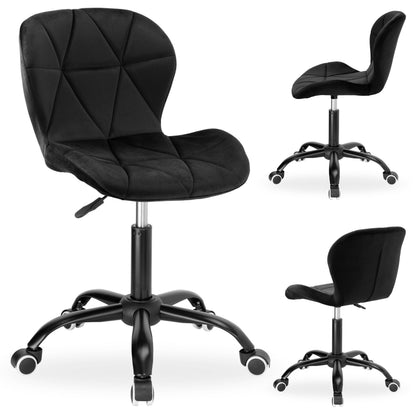 Kancelářské křeslo na kolečkách Spiner Black černý velvet