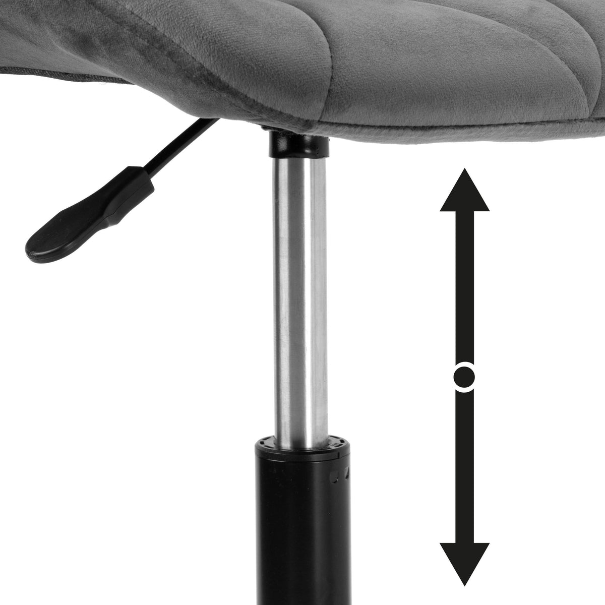 Kancelářské křeslo na kolečkách Spiner Black grafitový velvet