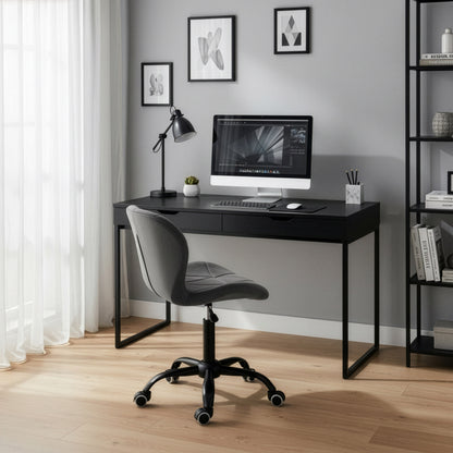 Kancelářské křeslo na kolečkách Spiner Black grafitový velvet