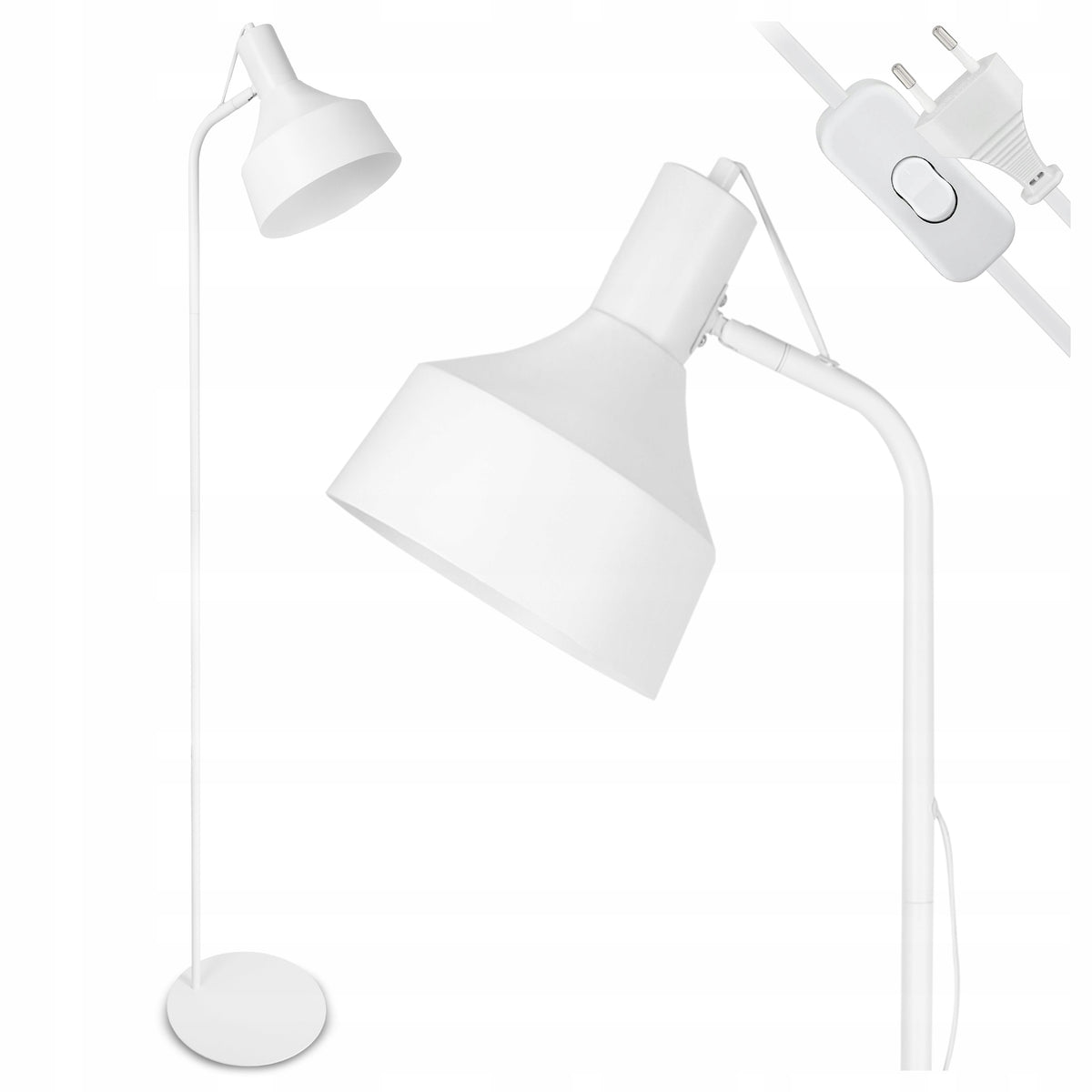 Stojací lampa E27, nastavitelná