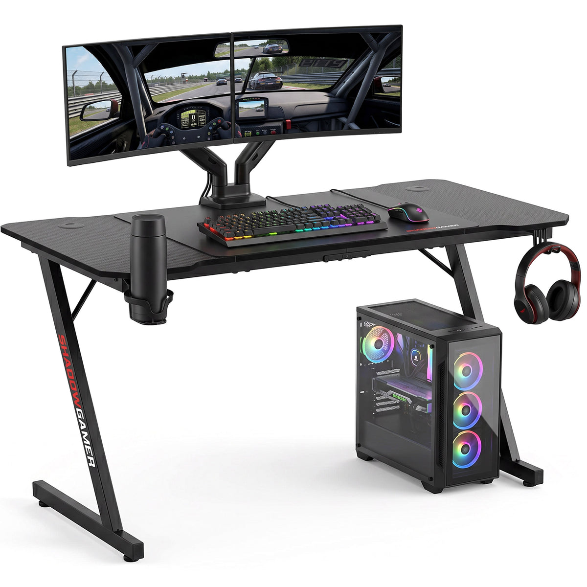Herní stůl GAMER 1.1 160 cm podložka