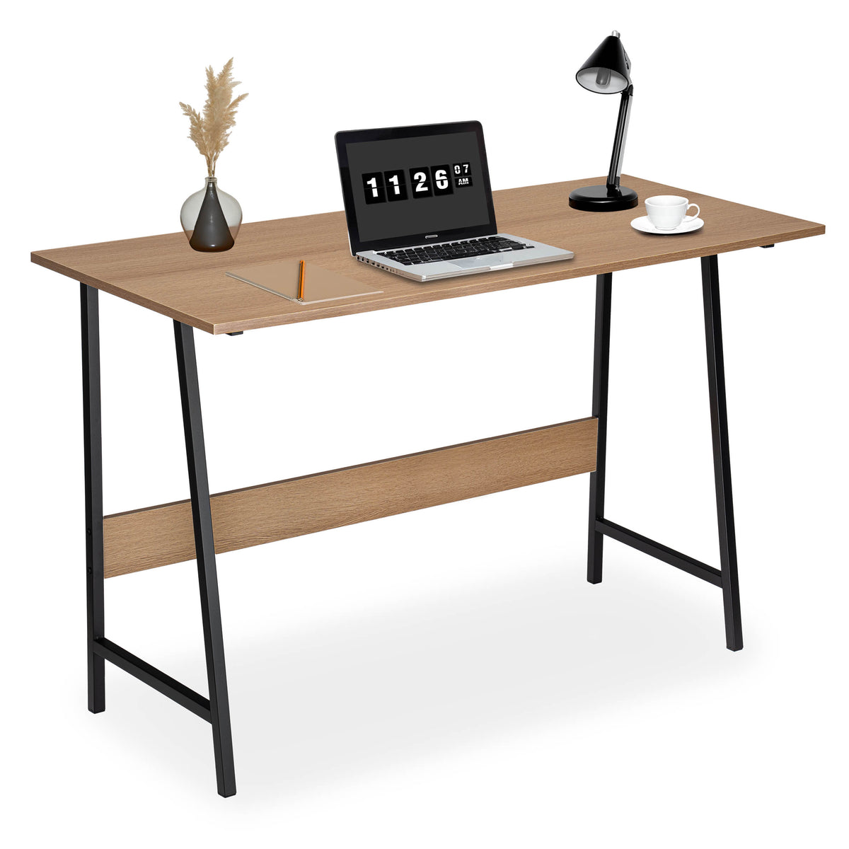 Loftový počítačový stůl GRENEN MODERN OAK