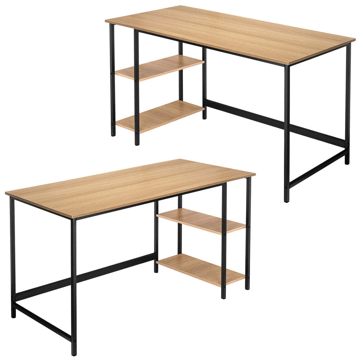 Loftový počítačový stůl FALUN MODERN OAK
