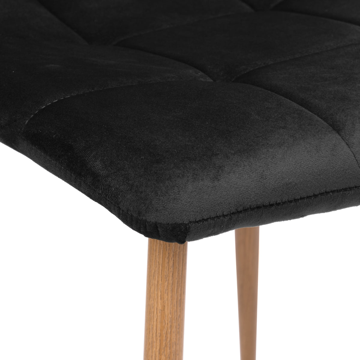 Sametová židle MONTANA VELVET černé