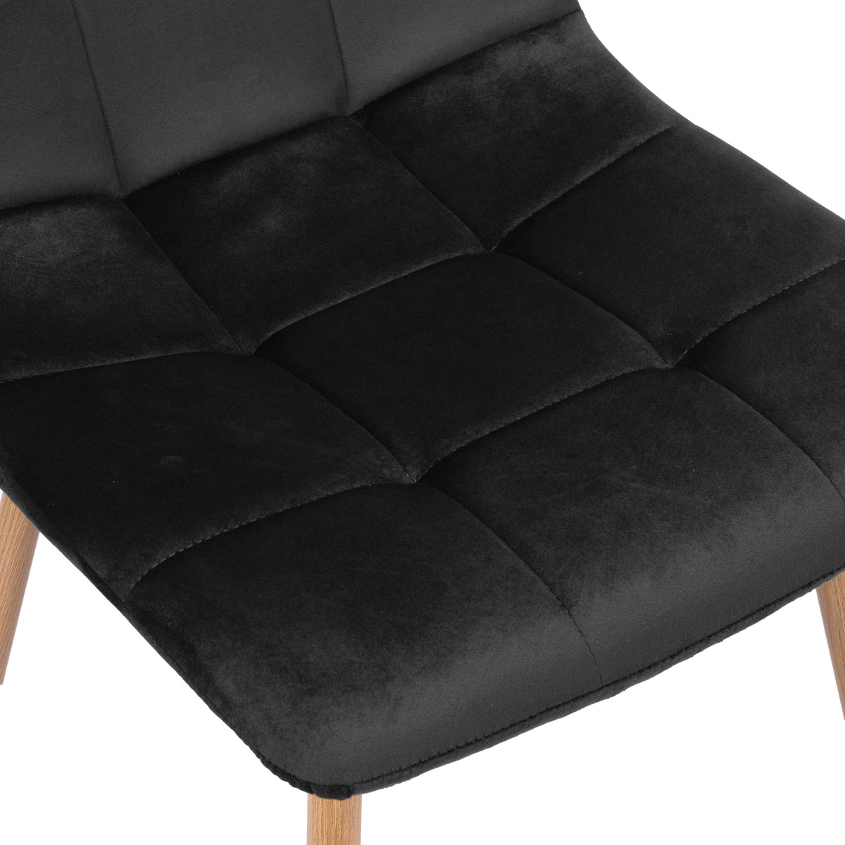 Sametová židle MONTANA VELVET černé