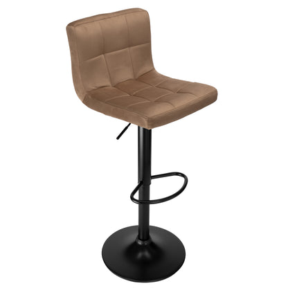 Barová židle Arako Black mokka Velvet