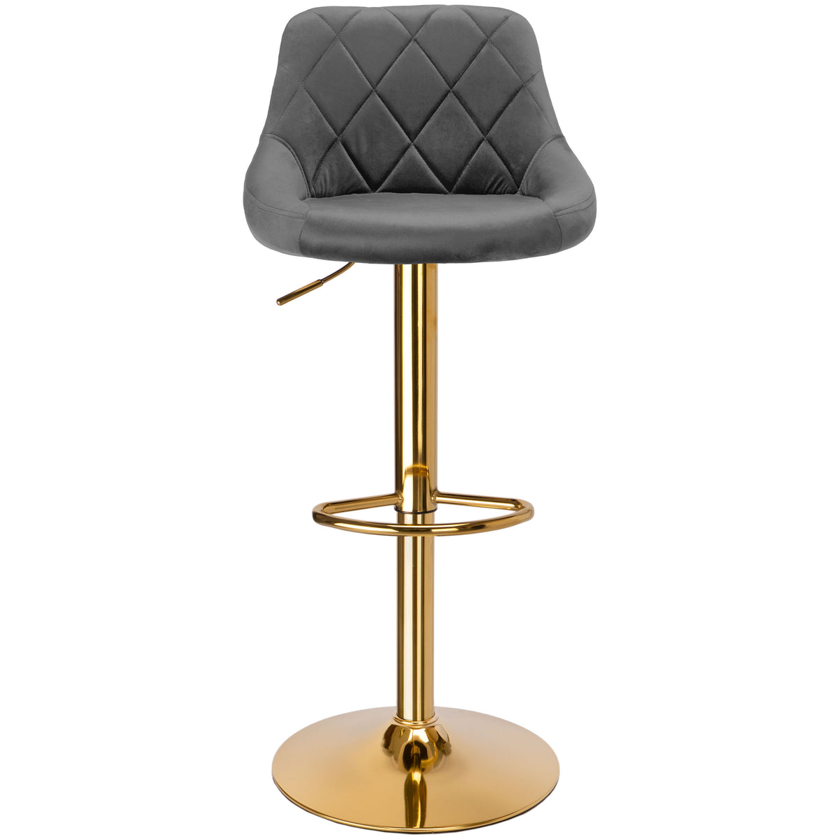 Barová židle Cydro Gold grafitové Velvet