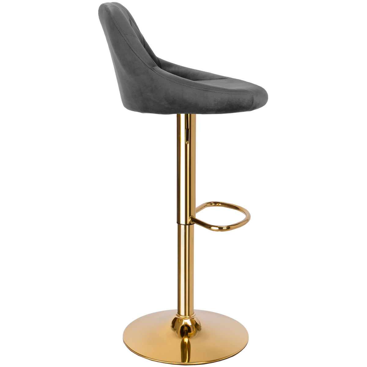 Barová židle Cydro Gold grafitové Velvet