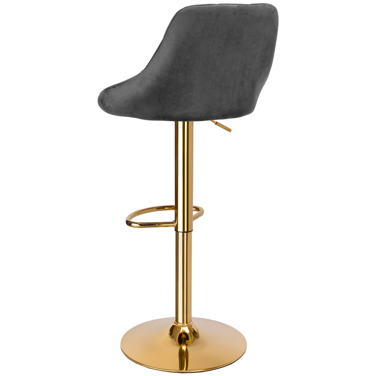 Barová židle Cydro Gold grafitové Velvet