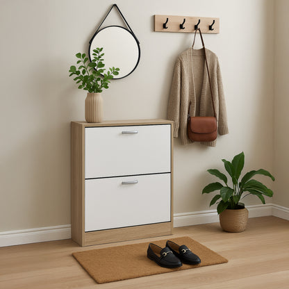 Botník do předsíně ZEFIR dub Sonoma white