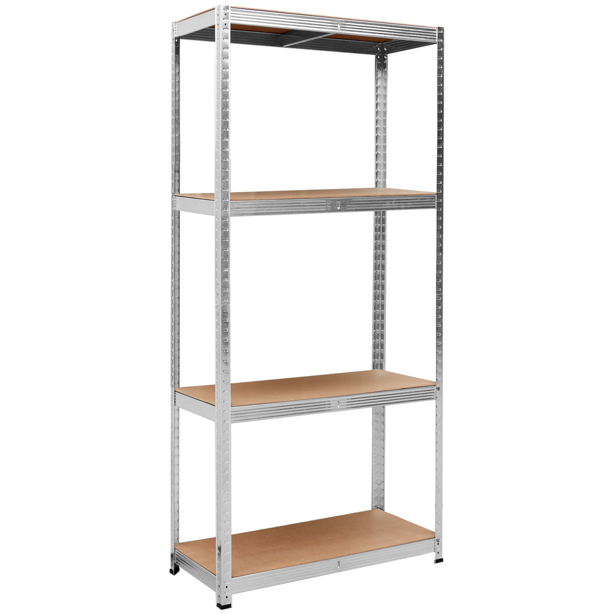 Skladový regál 4 úrovně 174x80x40 150 kg stříbrný