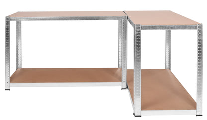 Skladový regál 4 úrovně 174x80x40 150 kg stříbrný