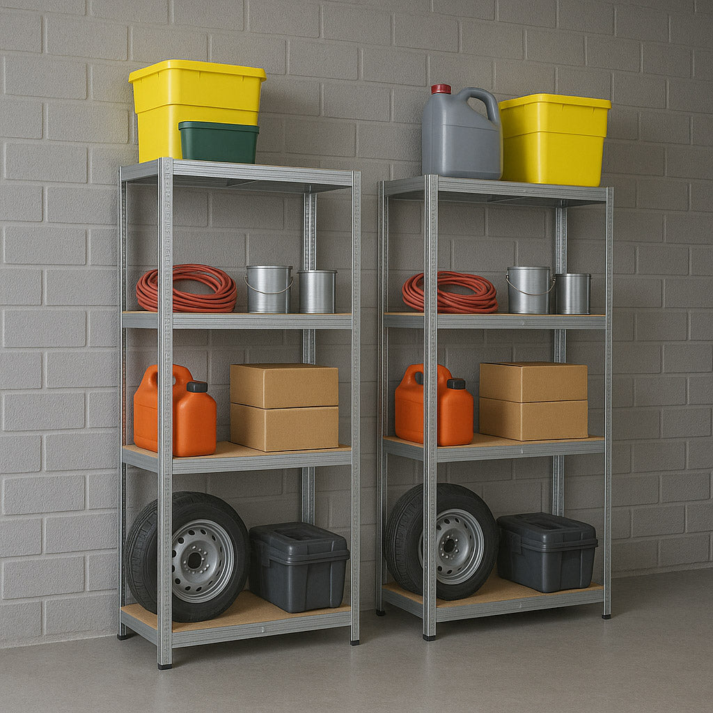 Skladový regál 4 úrovně 174x80x40 150 kg stříbrný