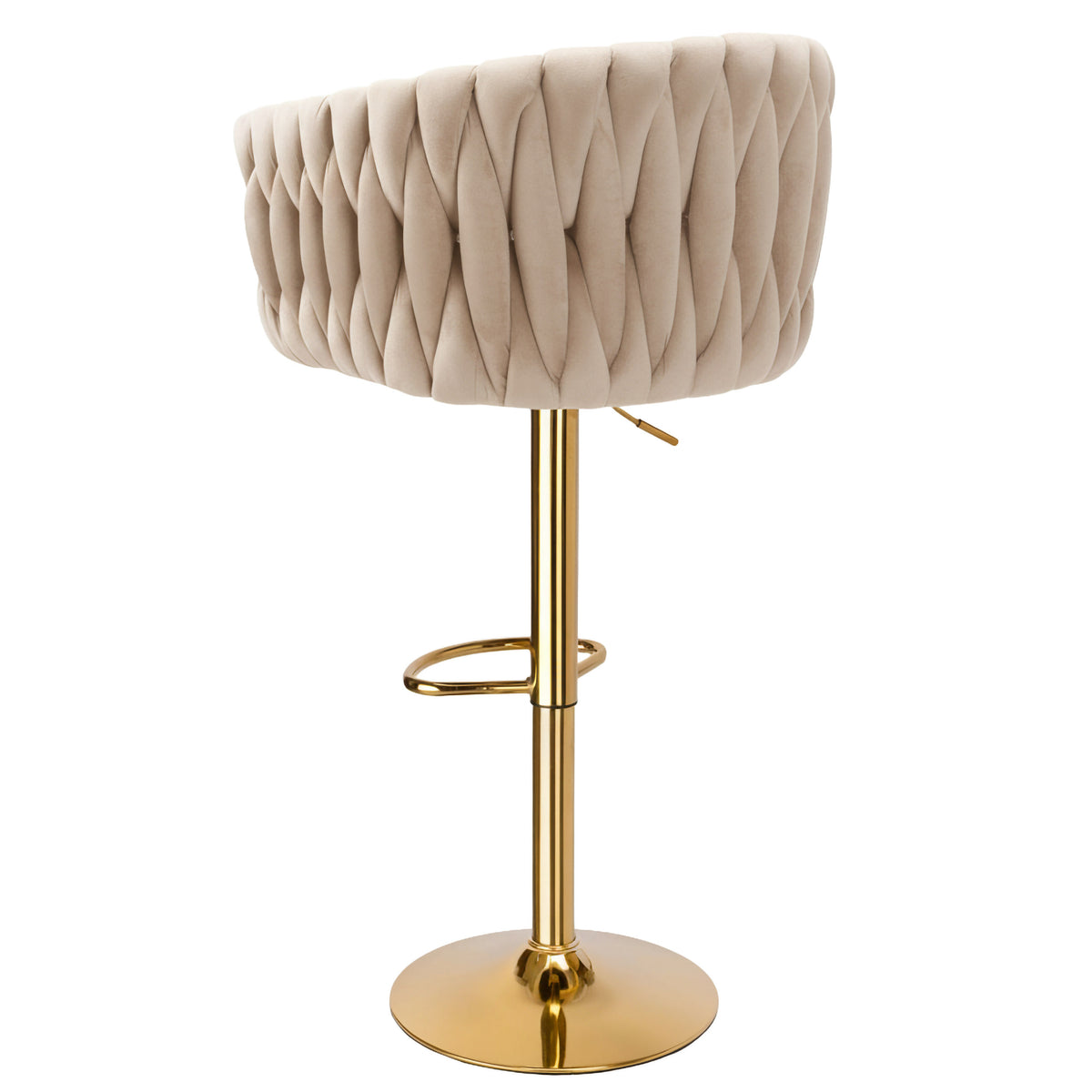 Barová židle Cofton Gold béžový Velvet