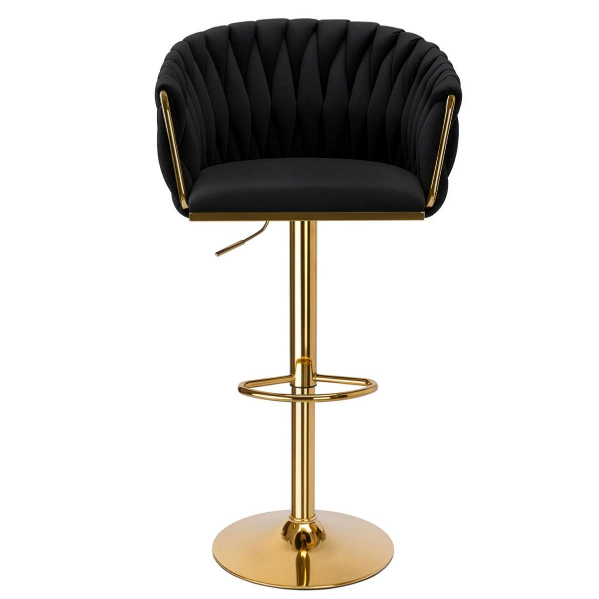 Barová židle Cofton Gold černý Velvet