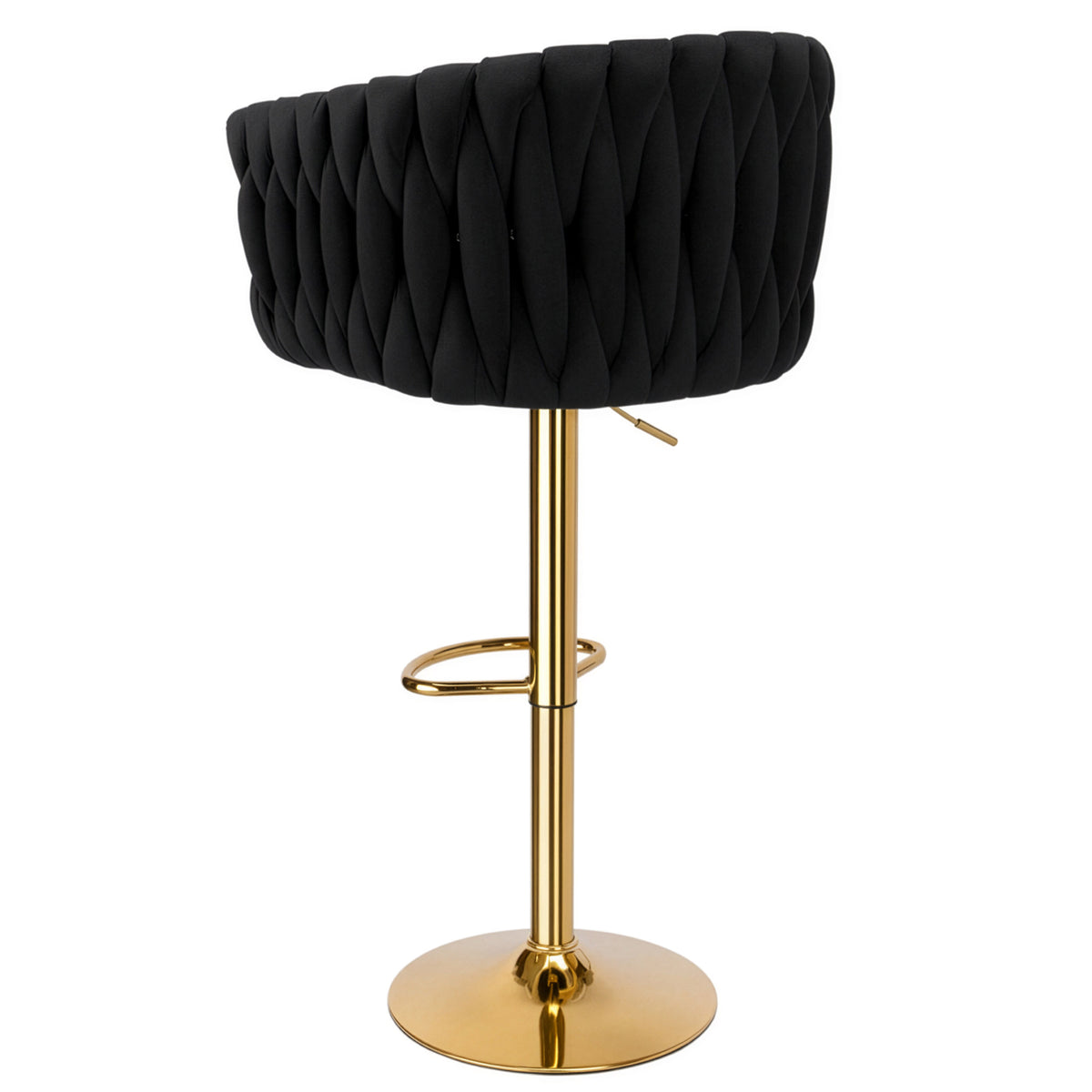 Barová židle Cofton Gold černý Velvet