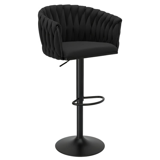 Barová židle Cofton Black černý Velvet