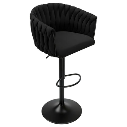 Barová židle Cofton Black černý Velvet