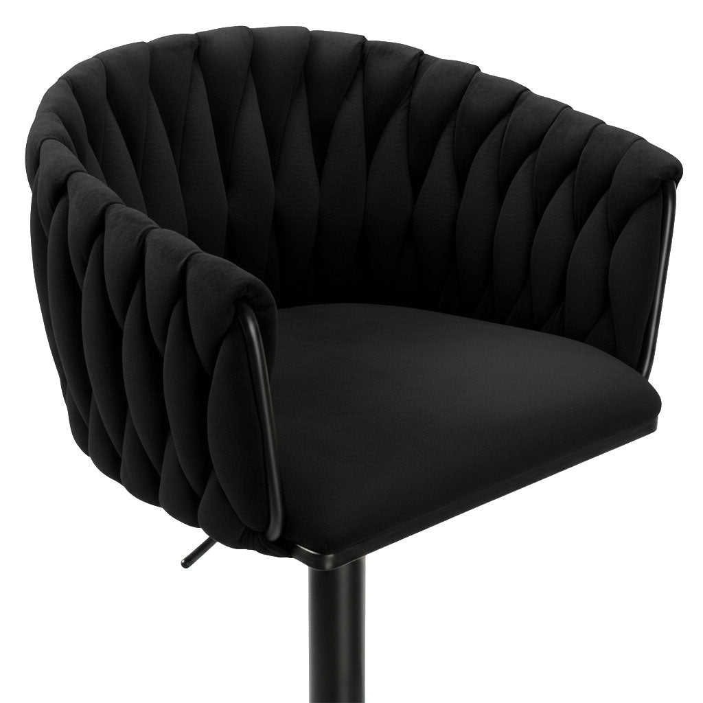 Barová židle Cofton Black černý Velvet