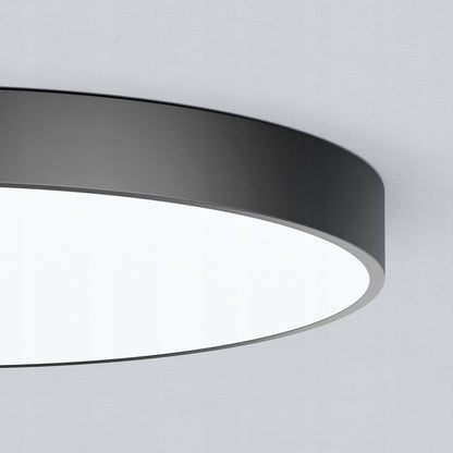 Černé stropní LED svítidlo 36 W, 3600 lm, 4000 K, 40 cm