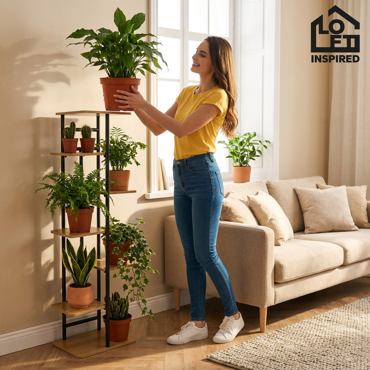Kovový stojan na květiny BASTIAN craft