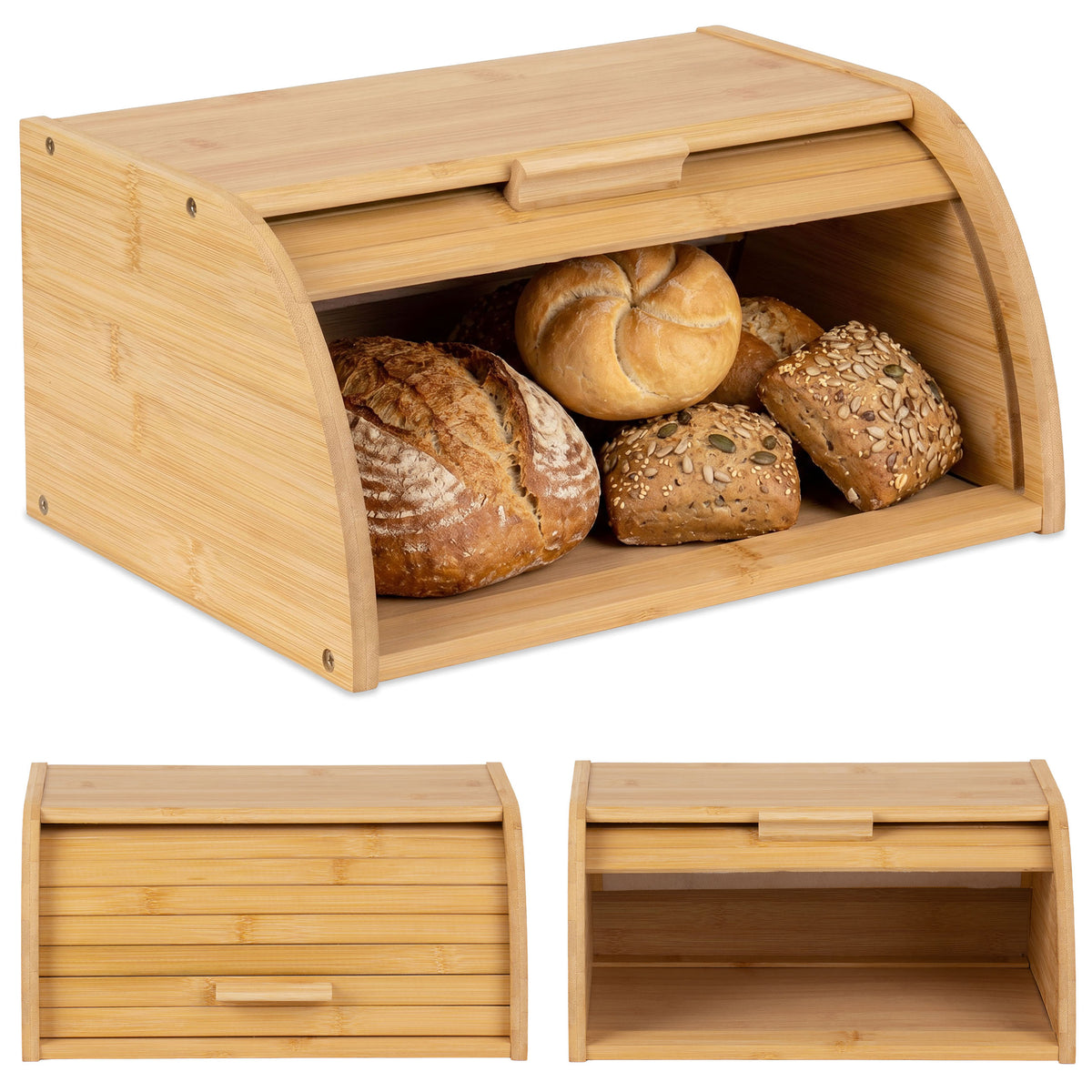Chlebník nádoba na pečivo bambusový GRANO