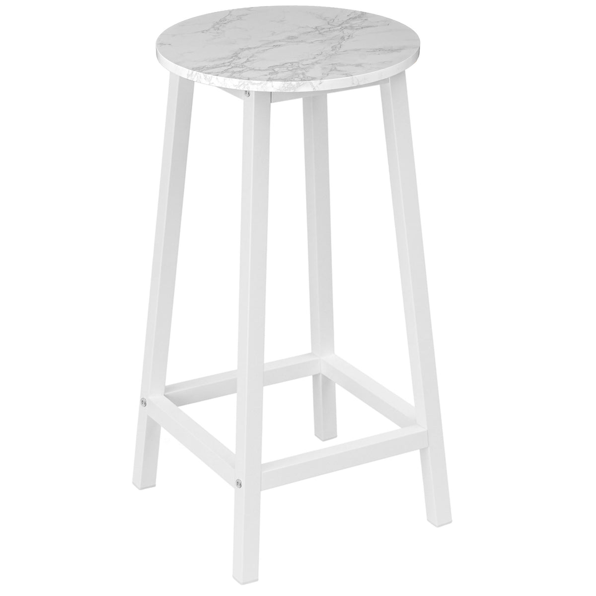 Barová židle Flint White bílý mramor Glamour