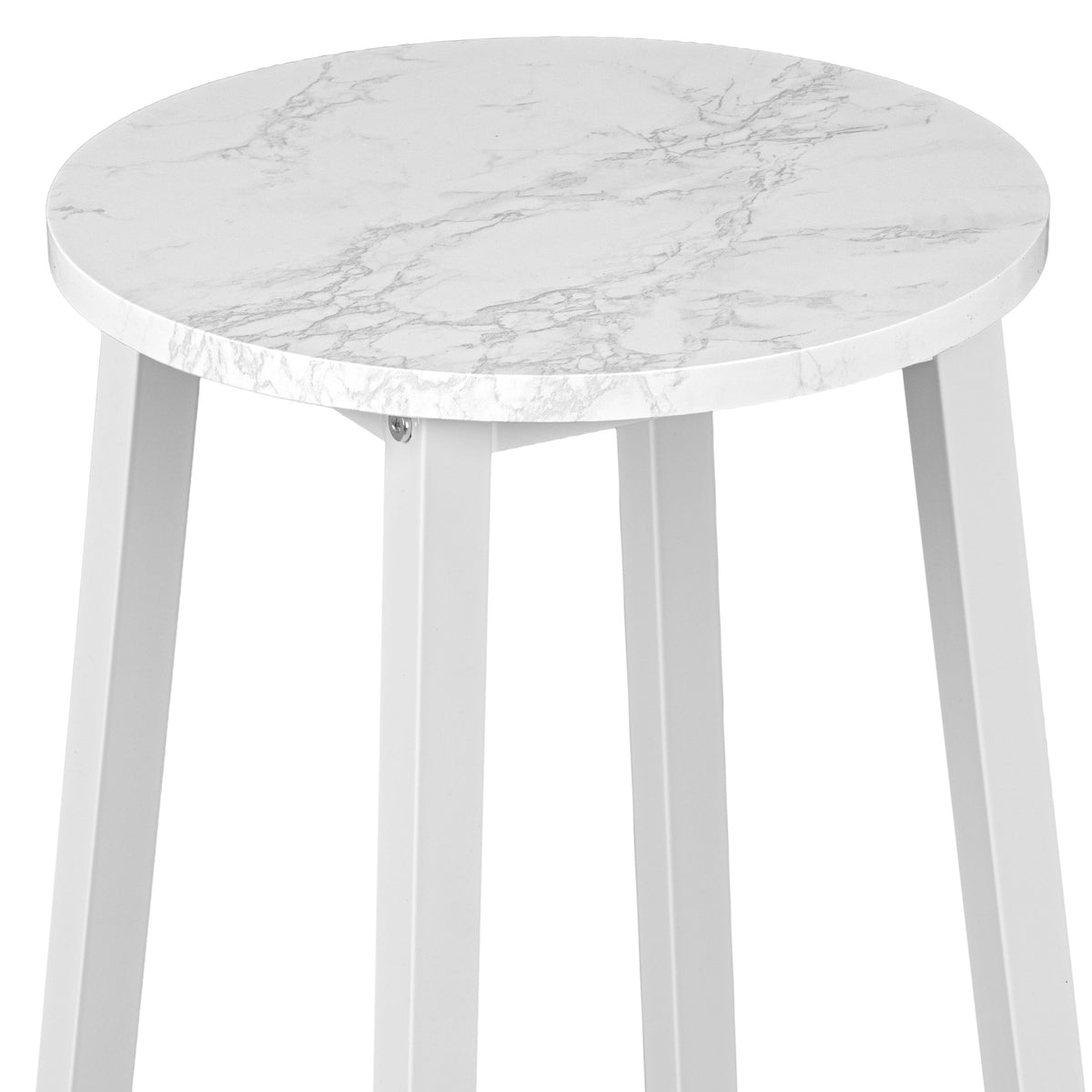 Barová židle Flint White bílý mramor Glamour