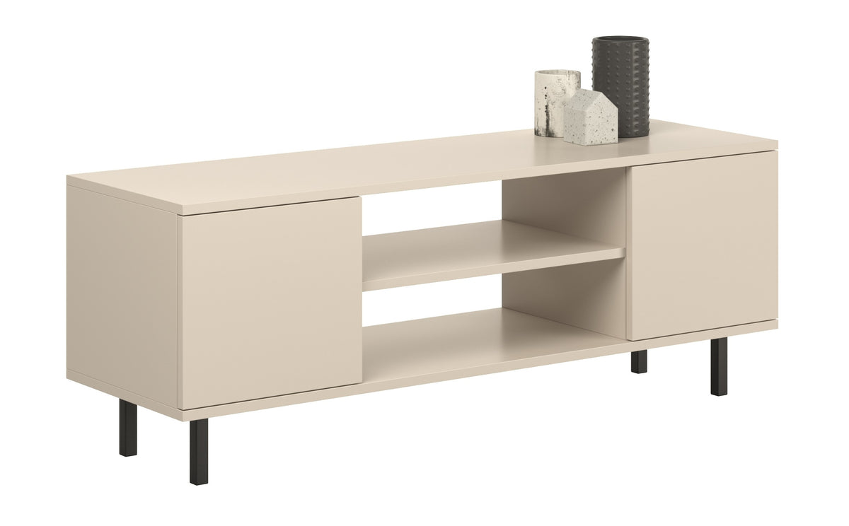 TV stolek FOCUS 135 cm – kašmír, černé nožky
