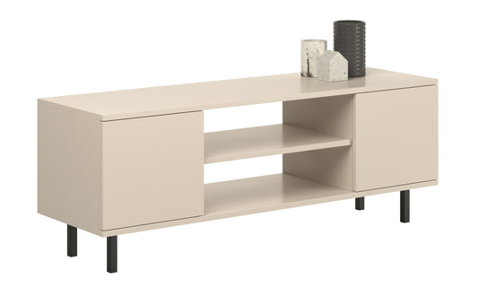 TV stolek FOCUS 135 cm – kašmír, černé nožky