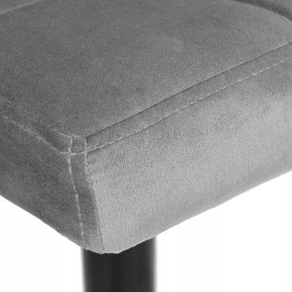 Barová židle Arako Black šedý Velvet