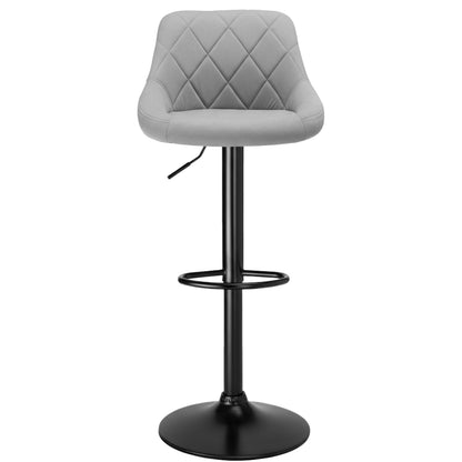 Barová židle Cydro Black šedý Velvet