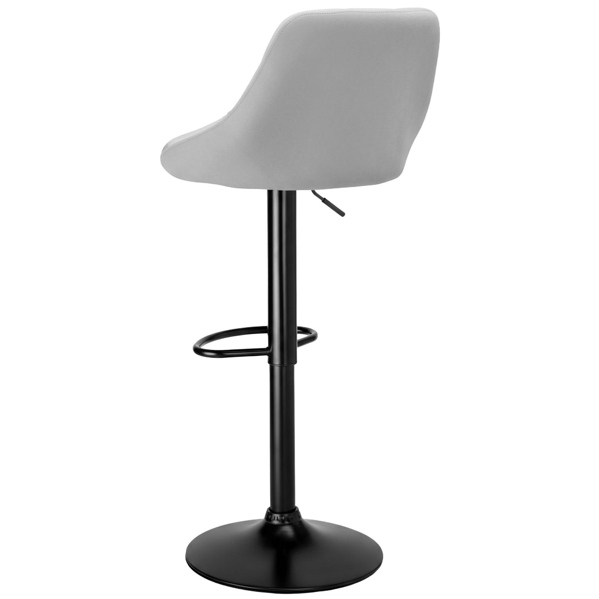 Barová židle Cydro Black šedý Velvet