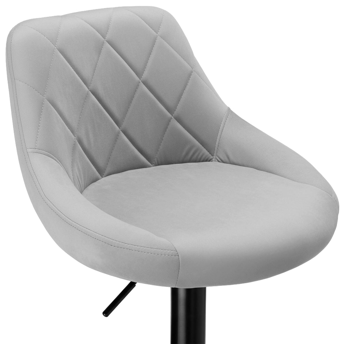 Barová židle Cydro Black šedý Velvet