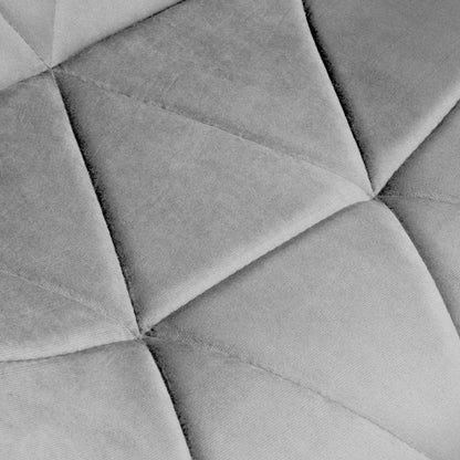 Barová židle Gordon Black šedý Velvet