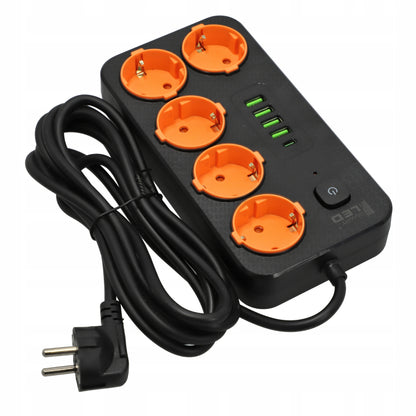 Prodlužovací kabel 230 V, 3 m, USB